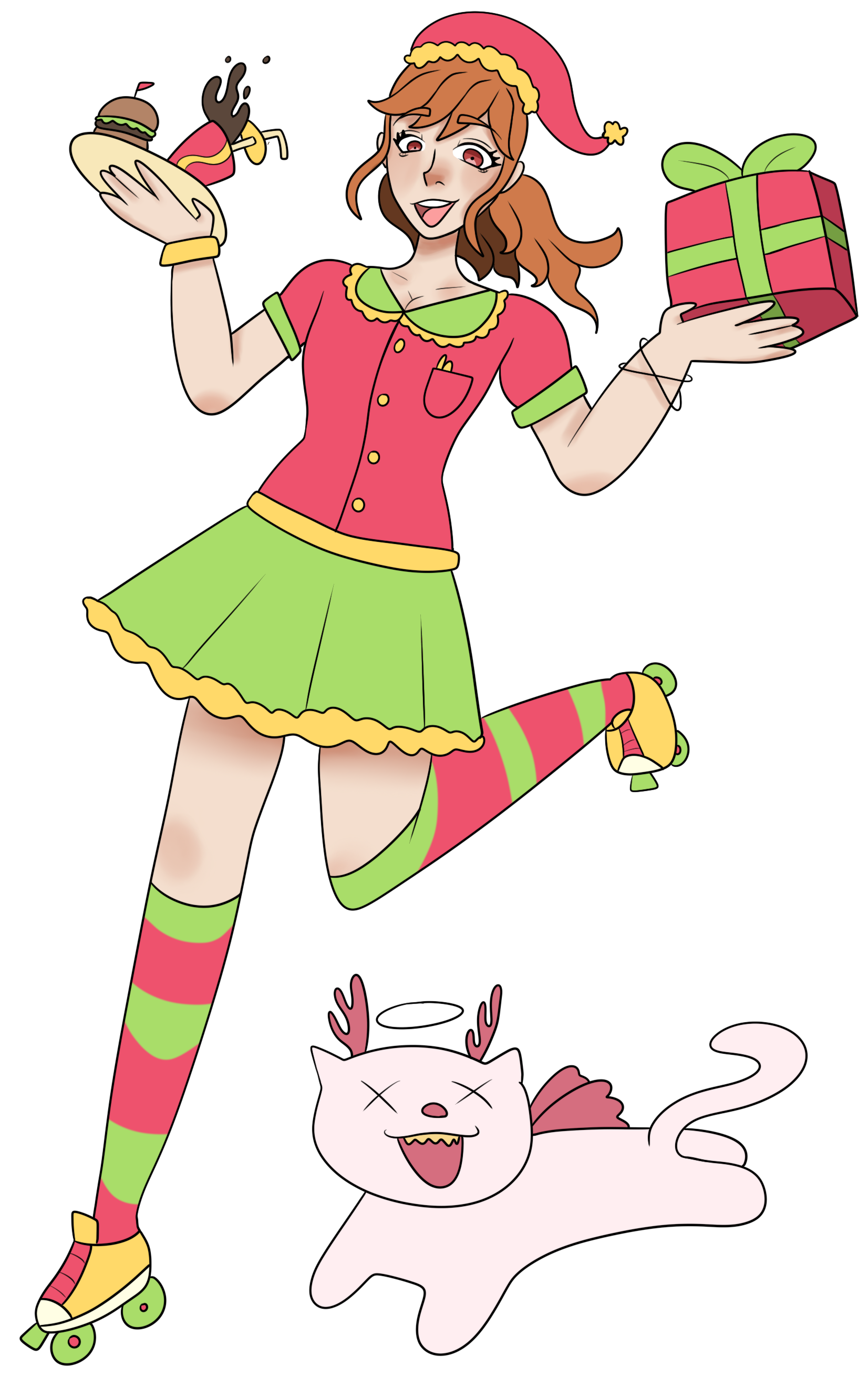 art of Star and Angel Cat